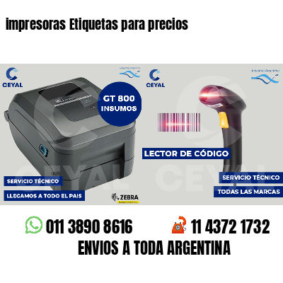 impresoras Etiquetas para precios