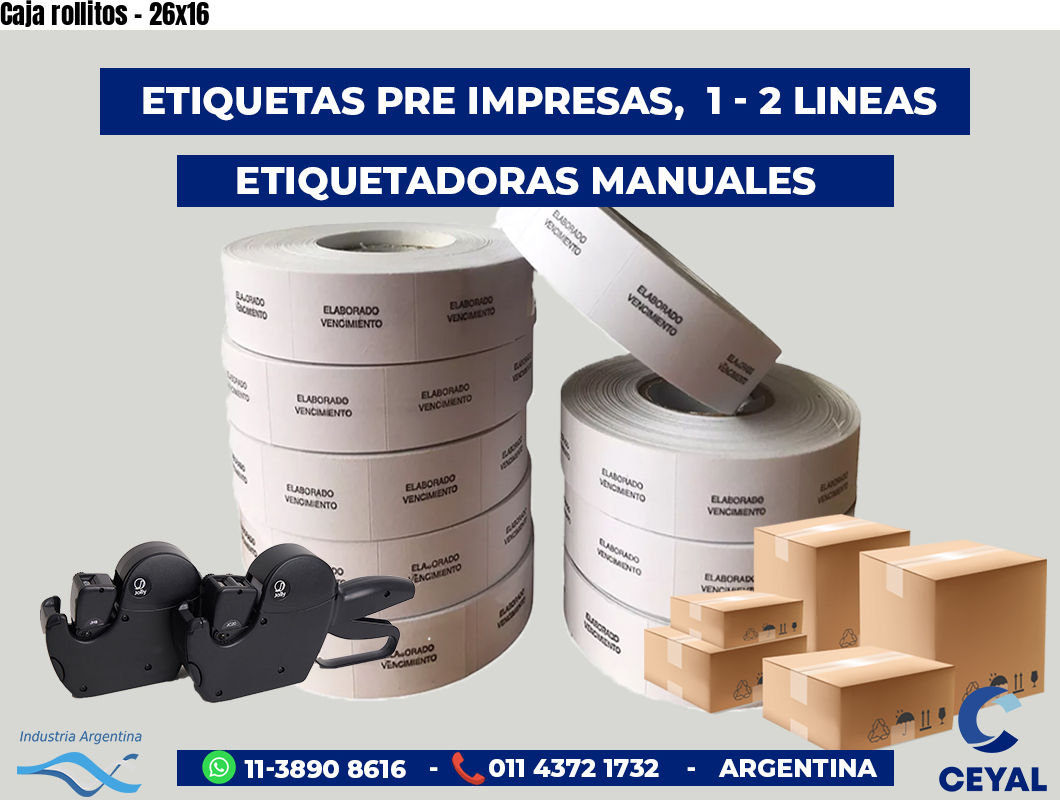 Caja rollitos - 26x16