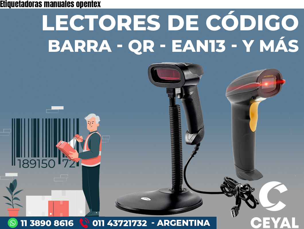 Etiquetadoras manuales opentex