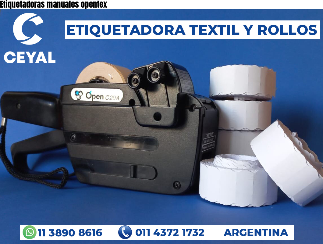 Etiquetadoras manuales opentex