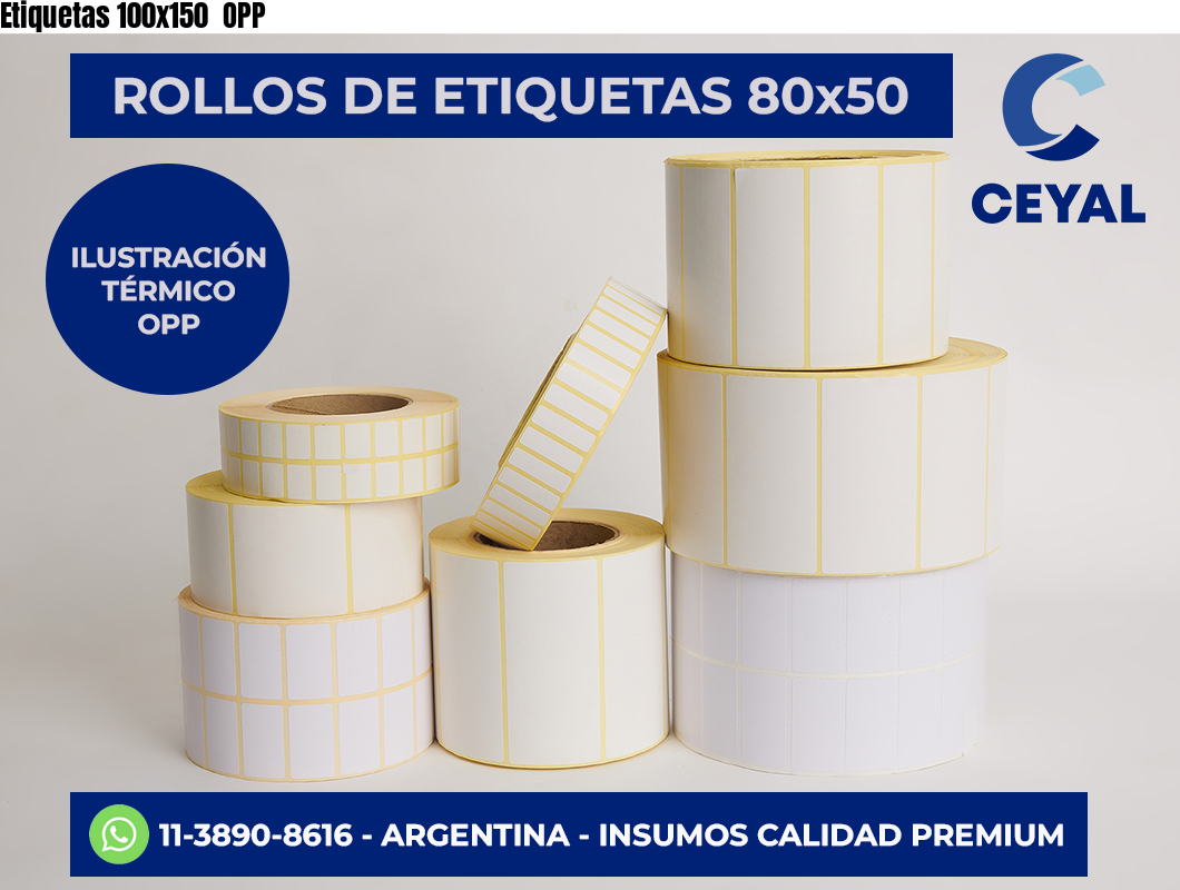 Etiquetas 100x150  OPP