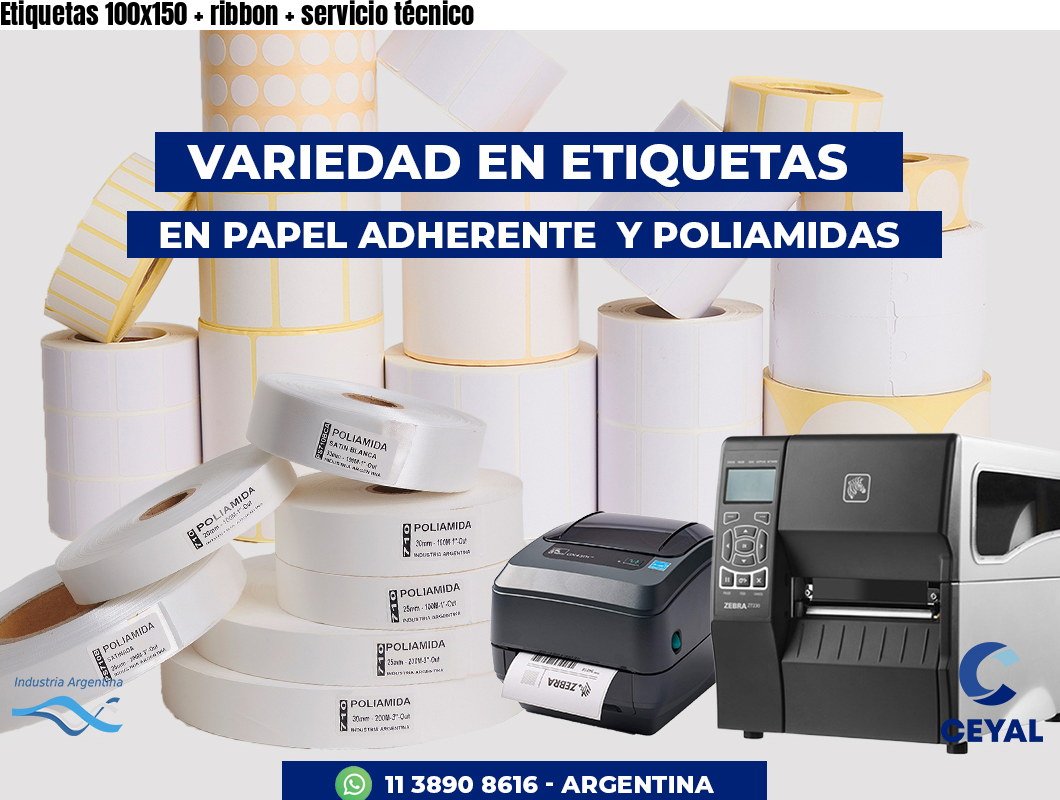 Etiquetas 100x150   ribbon   servicio técnico