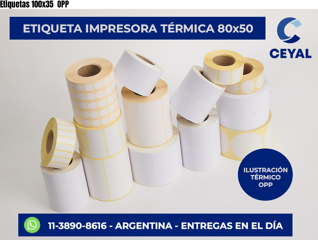 Etiquetas 100×35  OPP