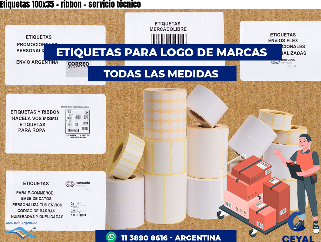 Etiquetas 100x35   ribbon   servicio técnico