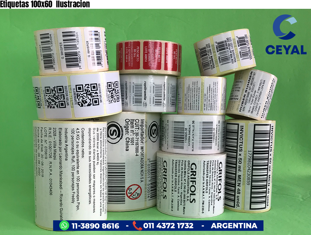 Etiquetas 100x60 Ilustracion