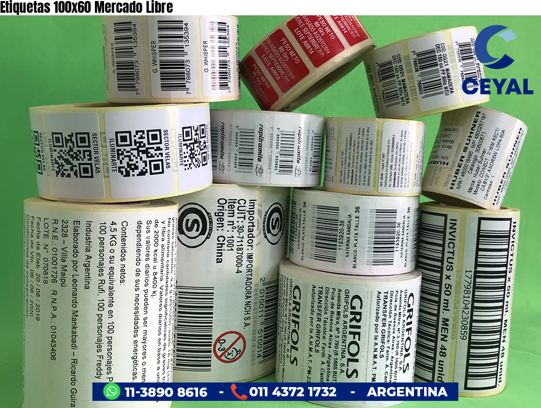 Etiquetas 100x60 Mercado Libre