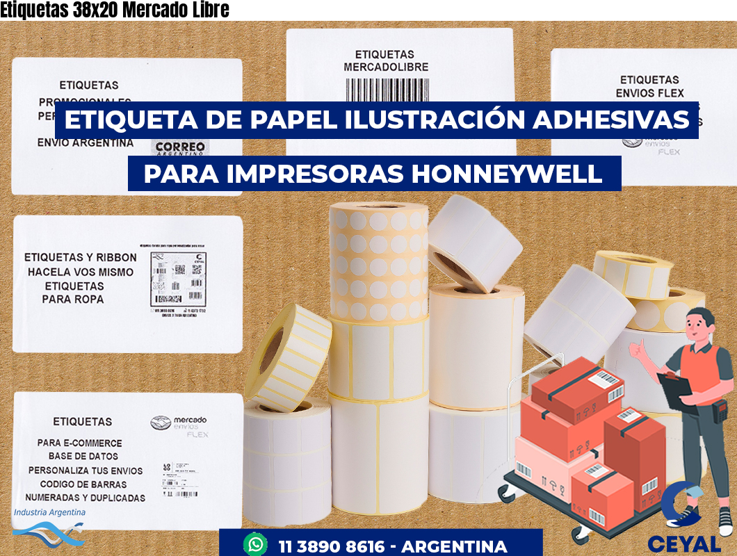 Etiquetas 38x20 Mercado Libre