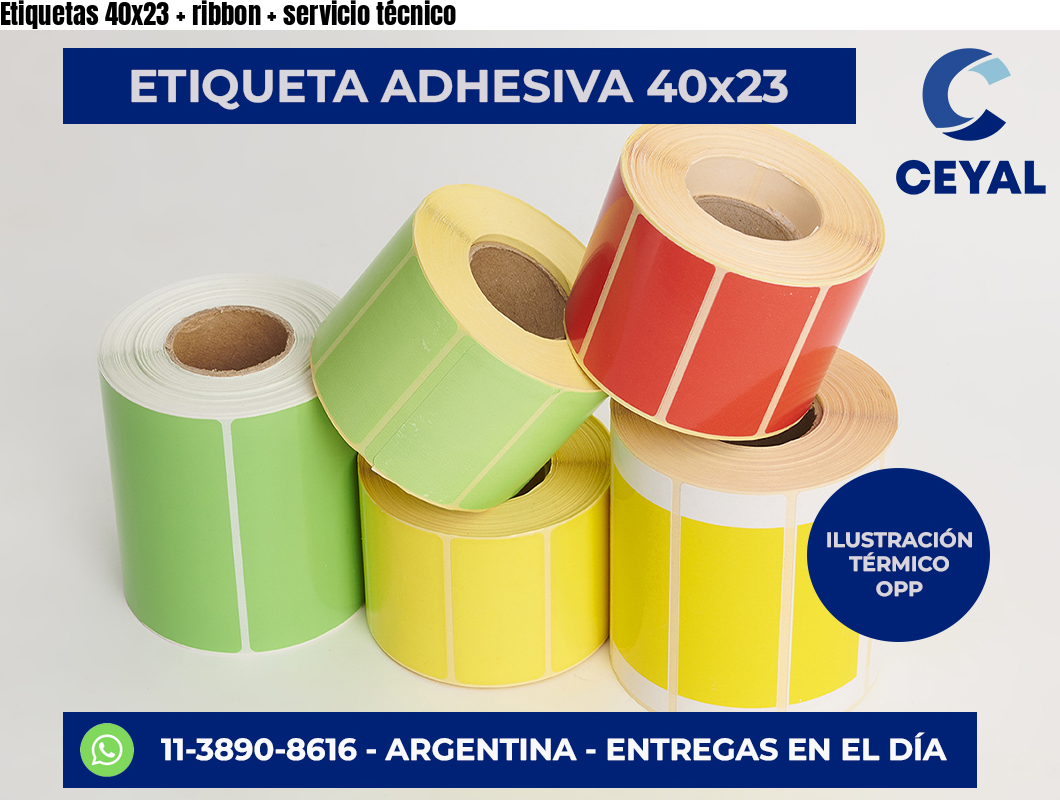 Etiquetas 40×23   ribbon   servicio técnico