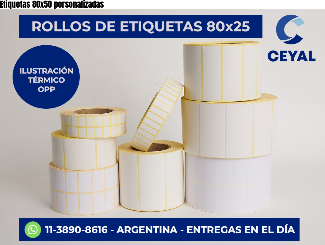 Etiquetas 80×50 personalizadas