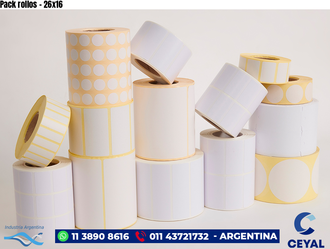 Pack rollos - 26x16