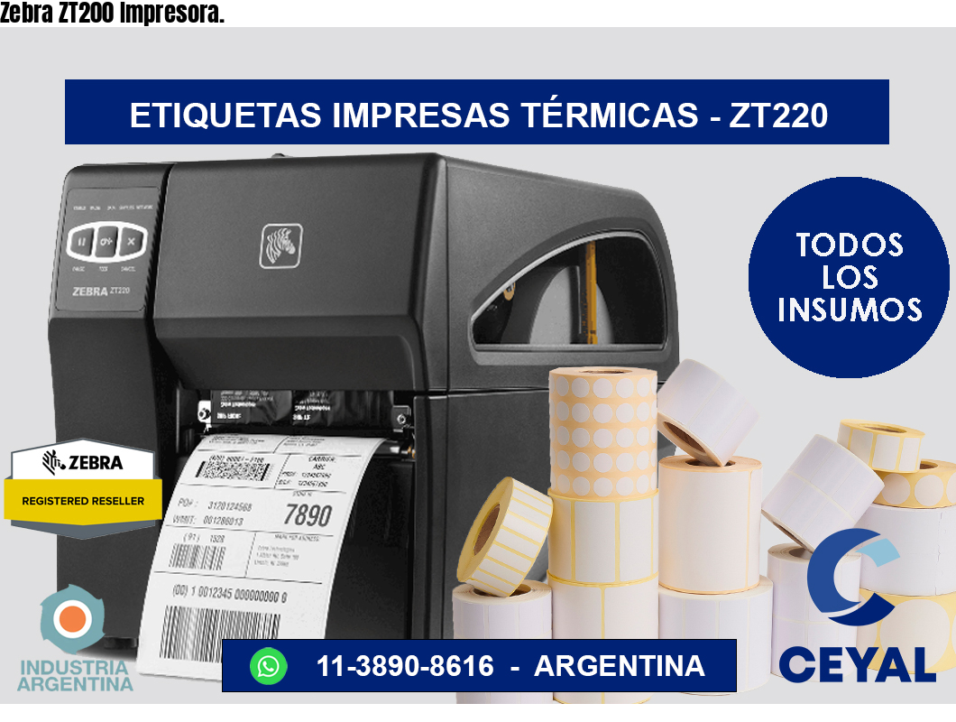 Zebra ZT200 Impresora.