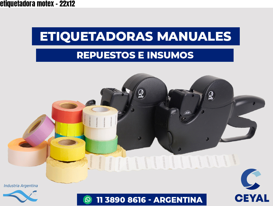 etiquetadora motex - 22x12