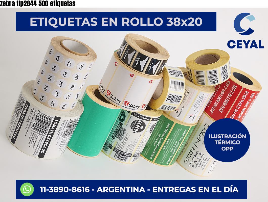 zebra tlp2844 500 etiquetas