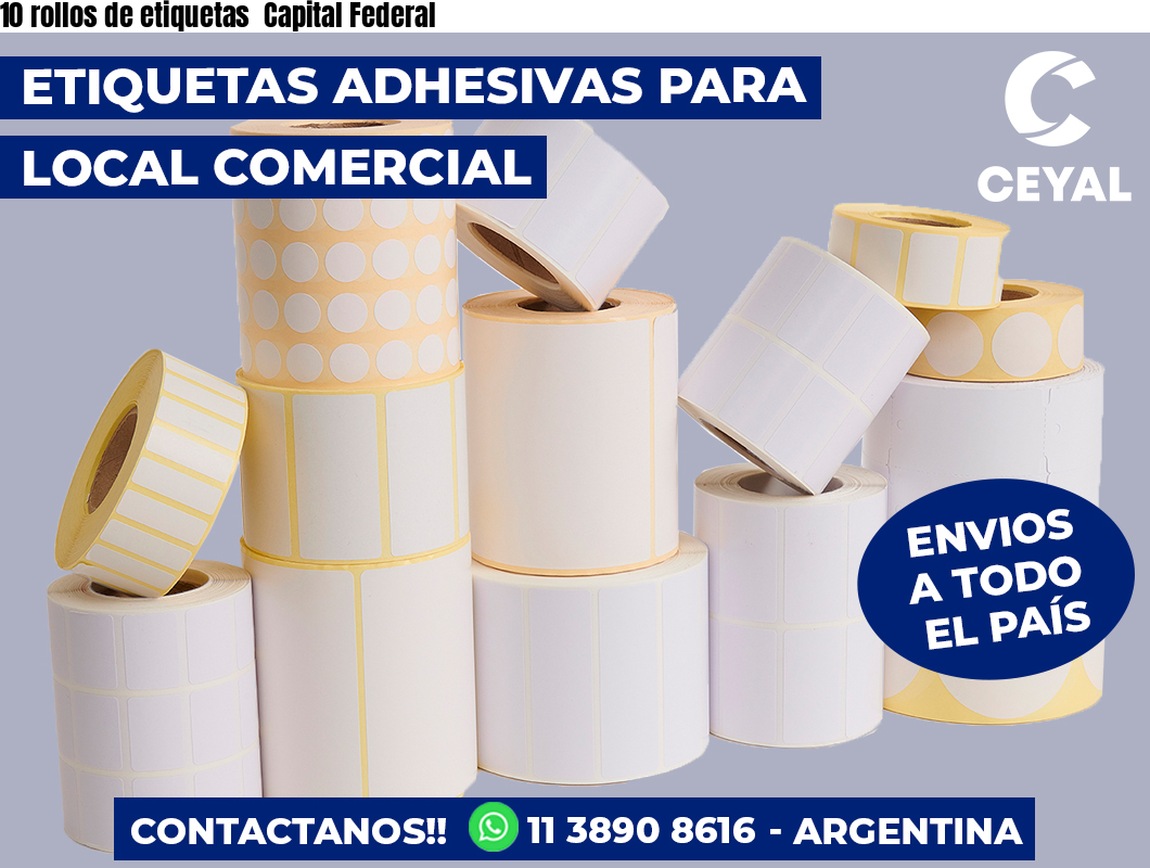 10 rollos de etiquetas  Capital Federal