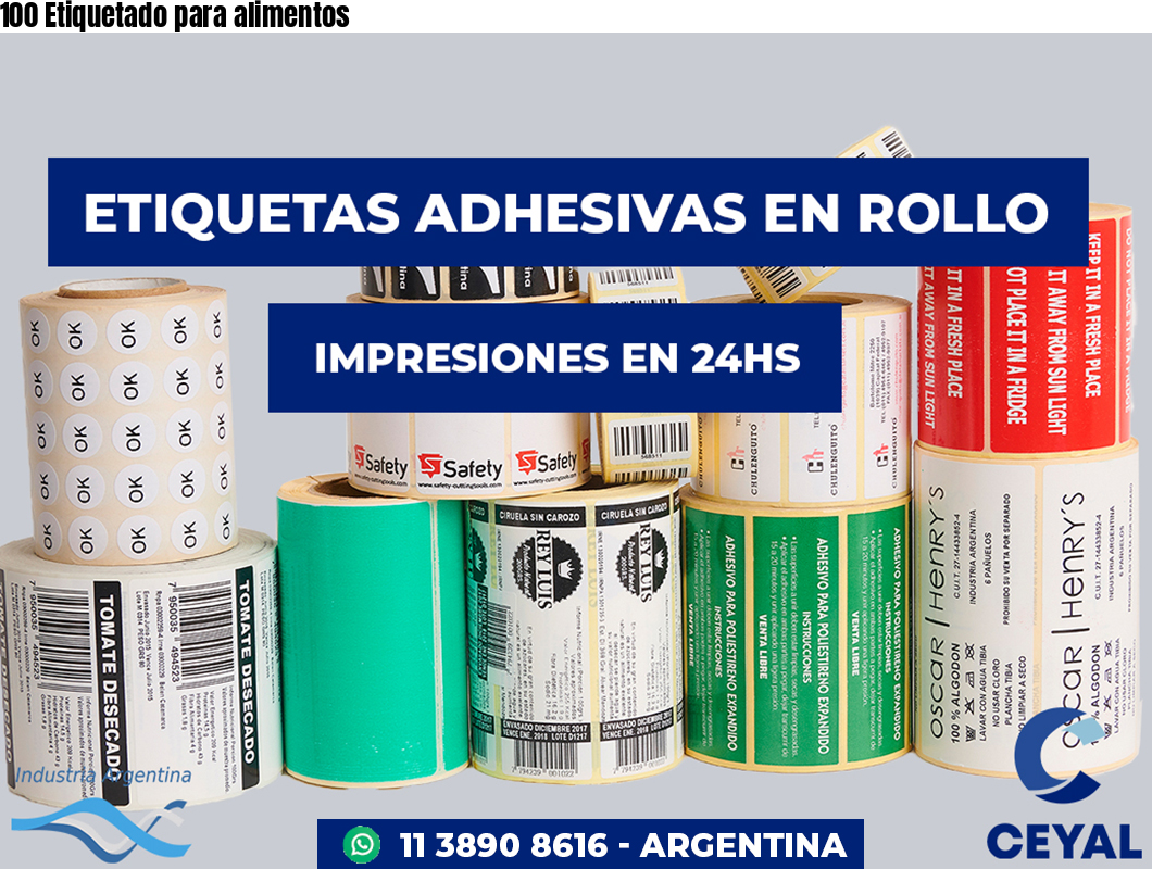 100 Etiquetado para alimentos