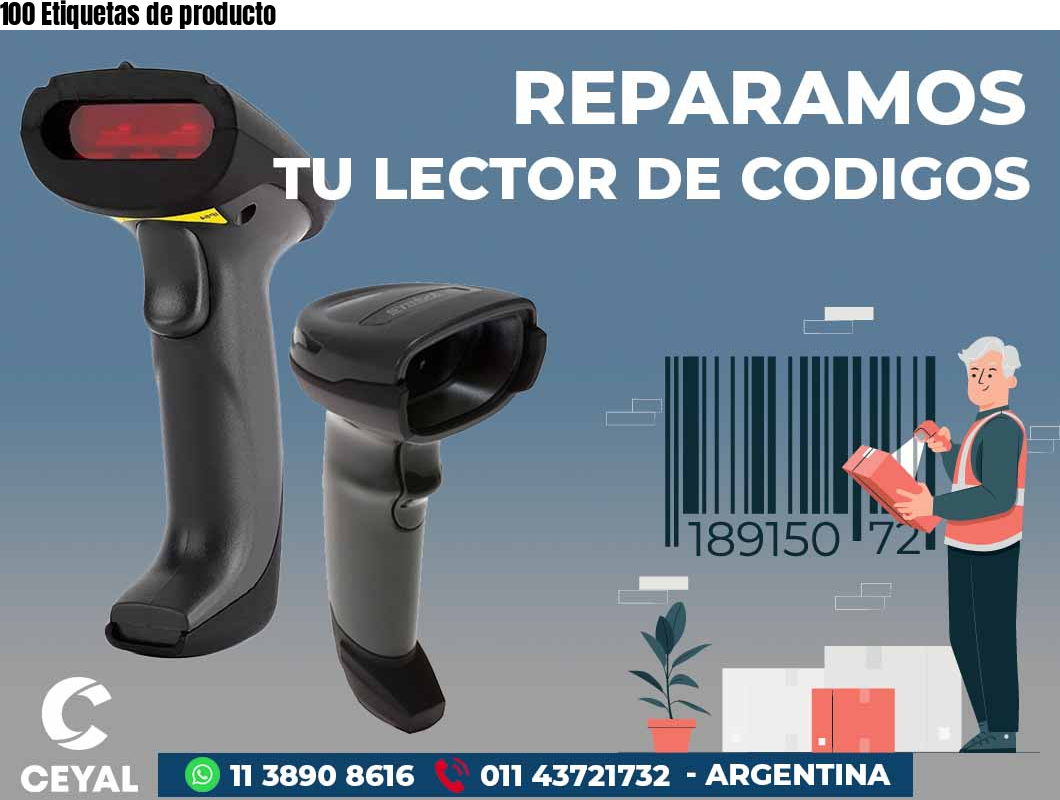 100 Etiquetas de producto