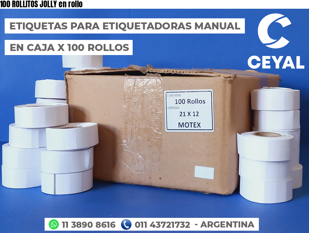 100 ROLLITOS JOLLY en rollo