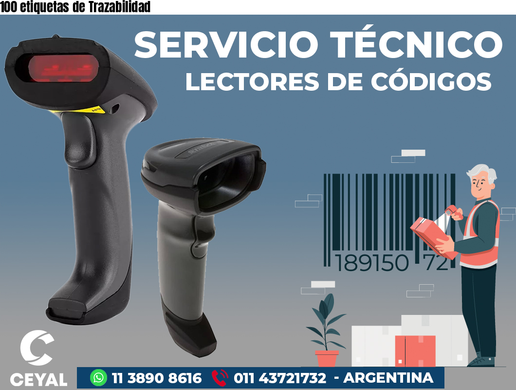 100 etiquetas de Trazabilidad