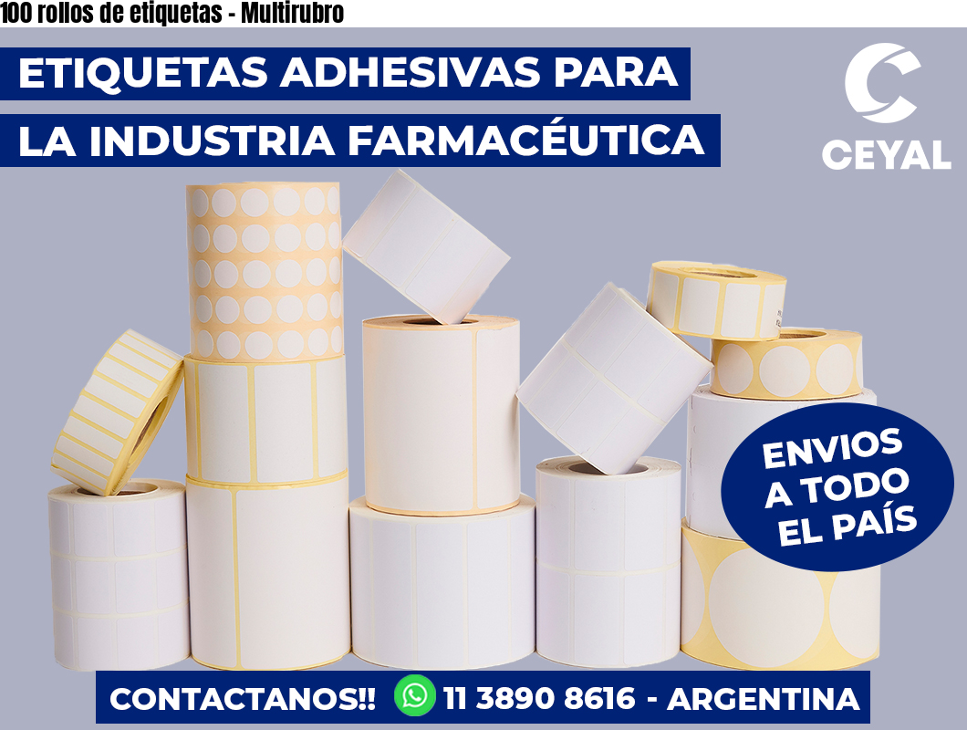100 rollos de etiquetas - Multirubro