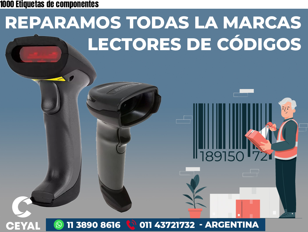 1000 Etiquetas de componentes