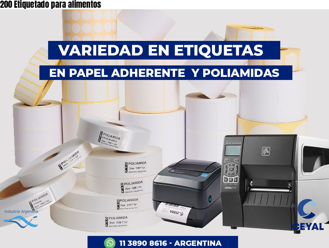 200 Etiquetado para alimentos