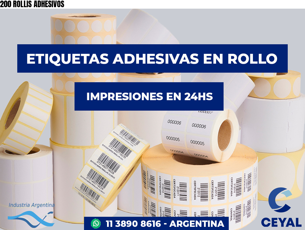 200 ROLLIS ADHESIVOS