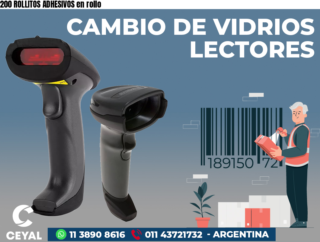 200 ROLLITOS ADHESIVOS en rollo
