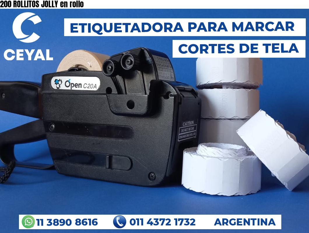 200 ROLLITOS JOLLY en rollo