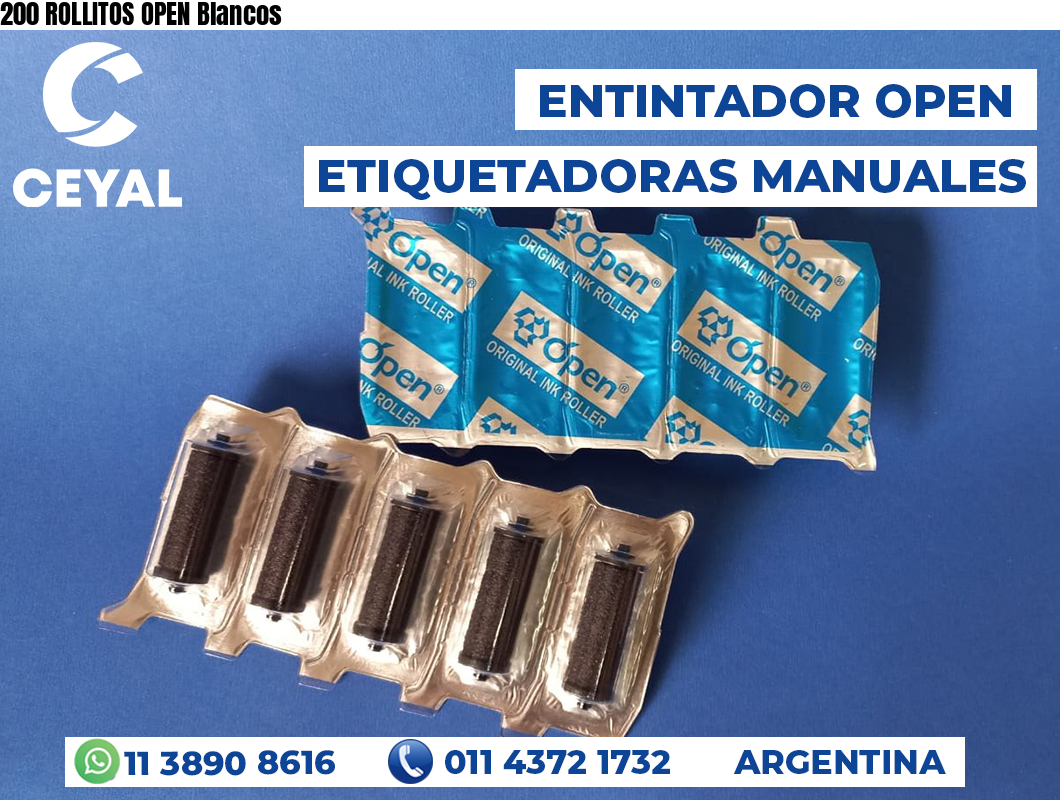 200 ROLLITOS OPEN Blancos