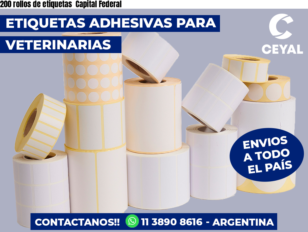 200 rollos de etiquetas  Capital Federal