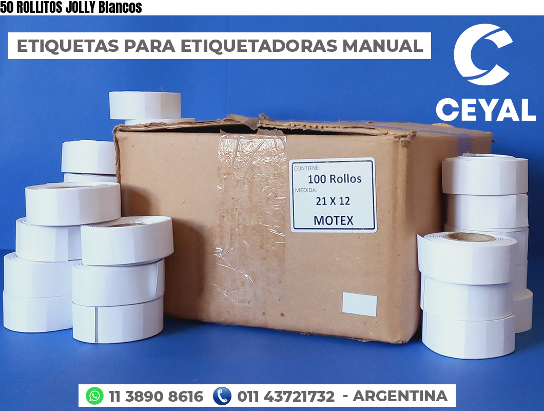 50 ROLLITOS JOLLY Blancos