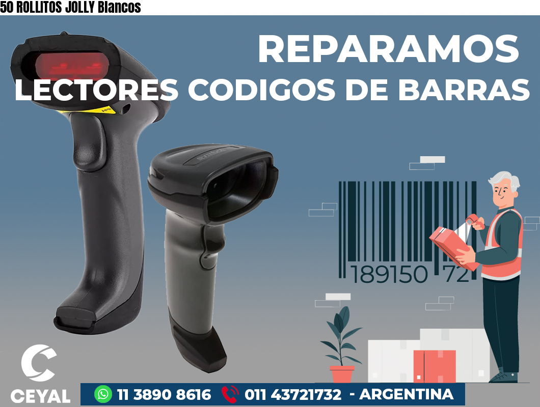 50 ROLLITOS JOLLY Blancos