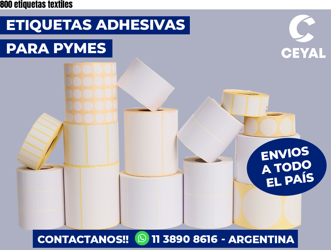 800 etiquetas textiles