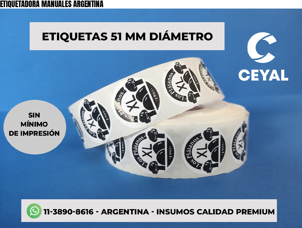 ETIQUETADORA MANUALES ARGENTINA