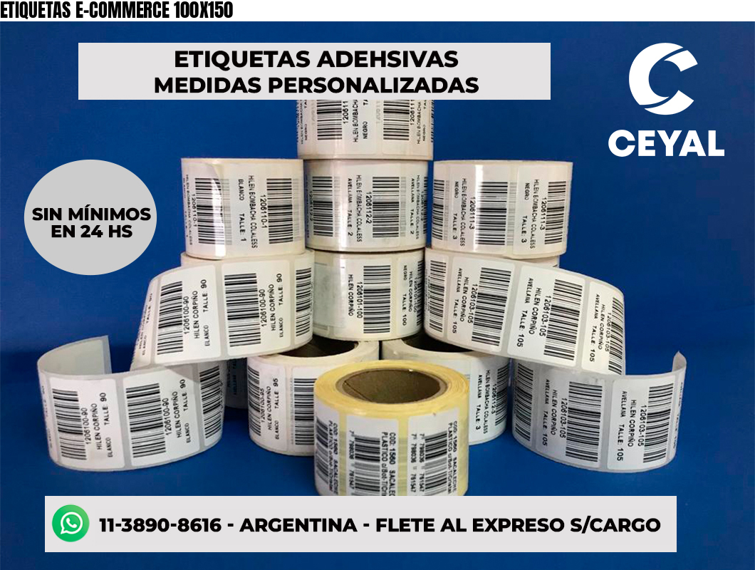 ETIQUETAS E-COMMERCE 100X150