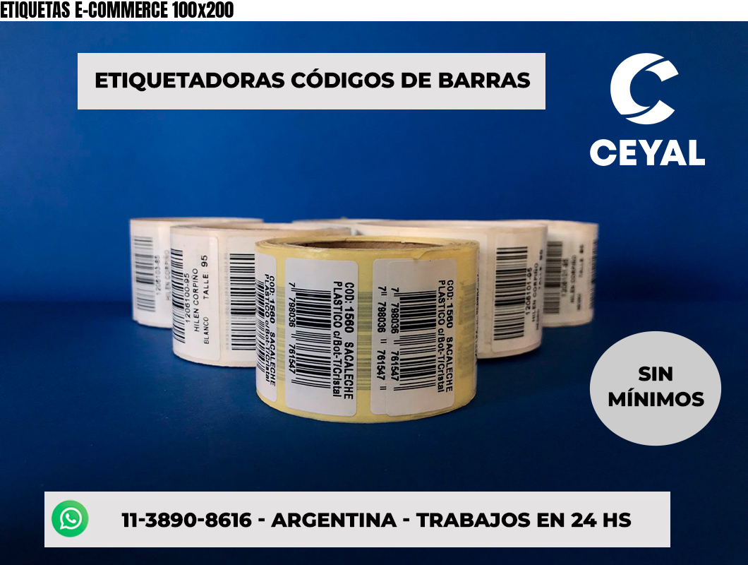 ETIQUETAS E-COMMERCE 100x200