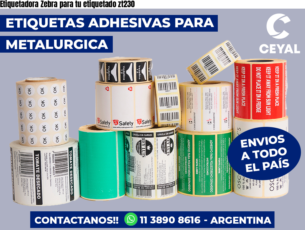 Etiquetadora Zebra para tu etiquetado zt230