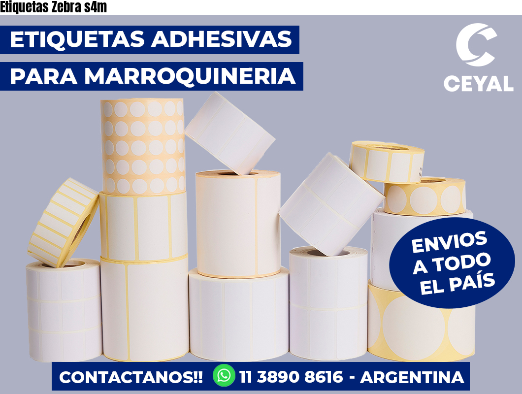 Etiquetas Zebra s4m