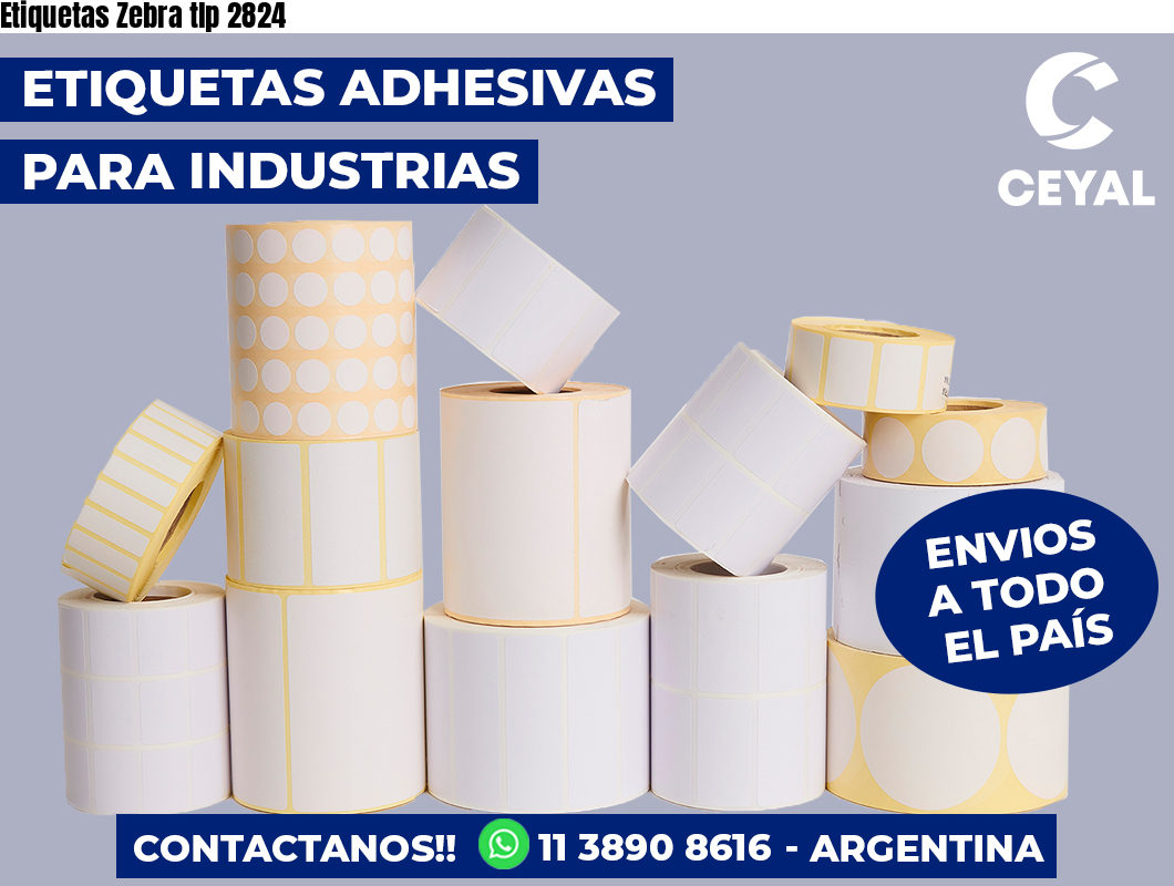 Etiquetas Zebra tlp 2824