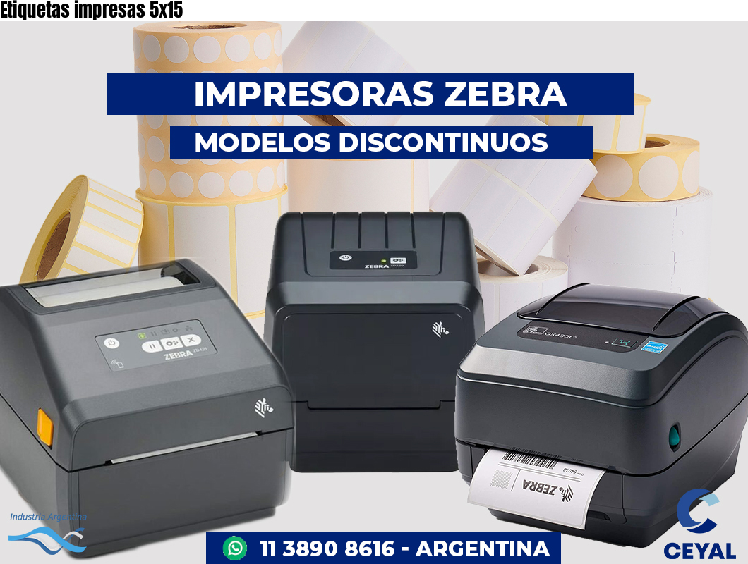 Etiquetas impresas 5x15