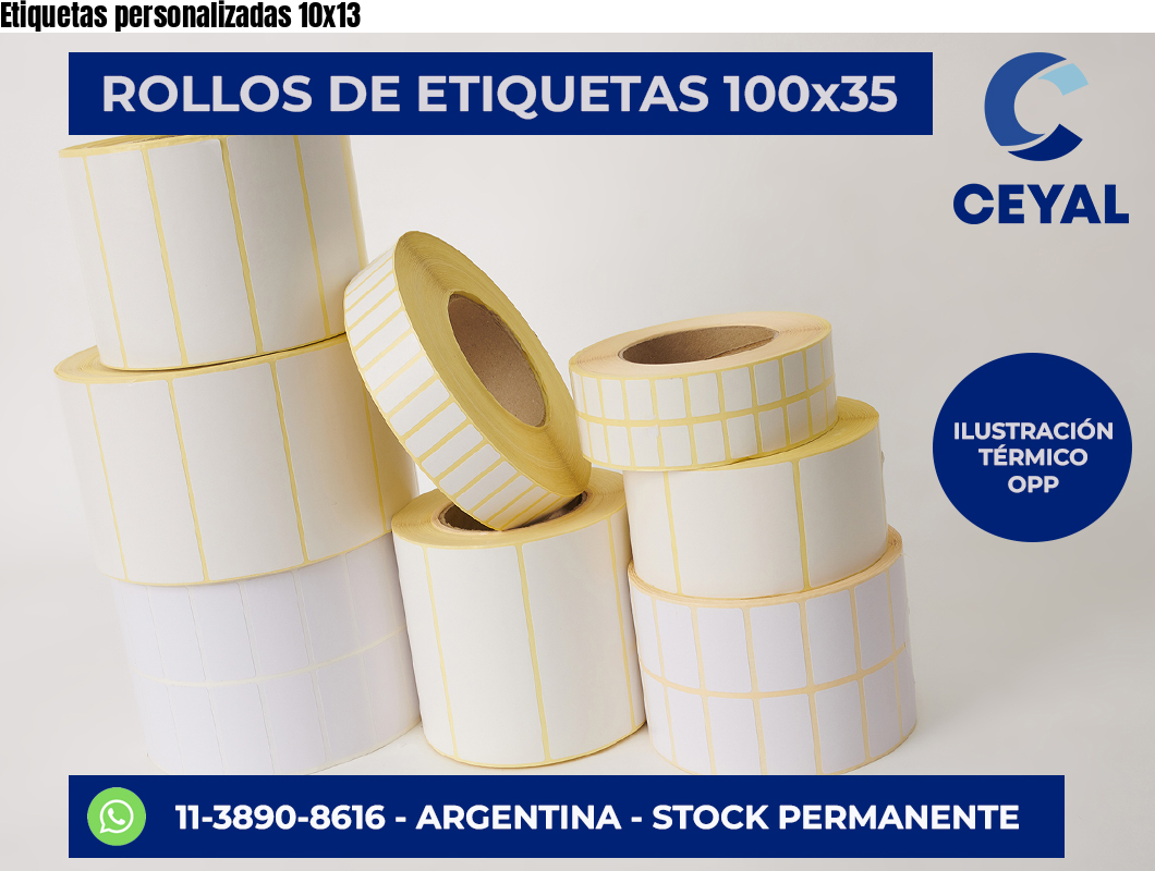 Etiquetas personalizadas 10×13