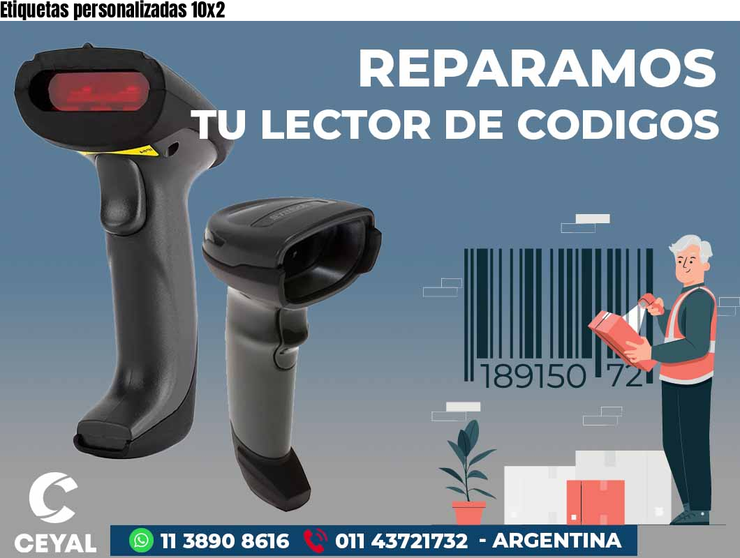 Etiquetas personalizadas 10x2