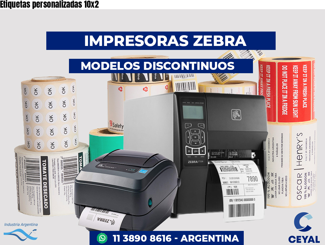 Etiquetas personalizadas 10x2