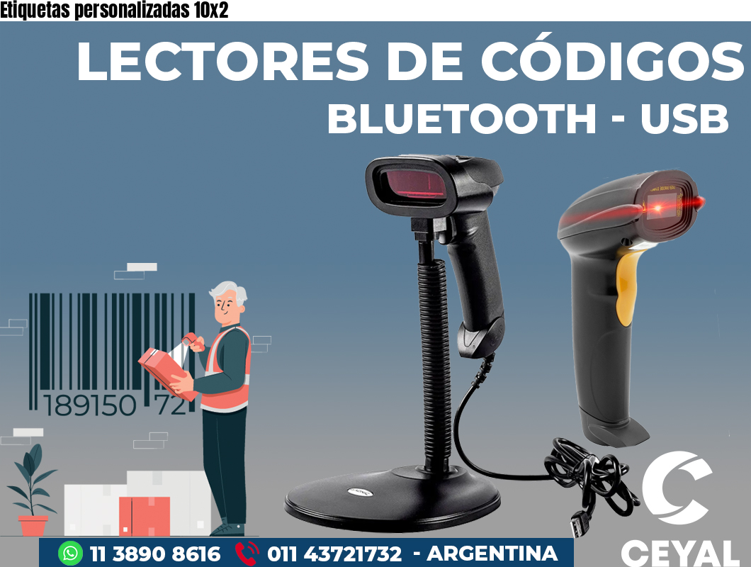 Etiquetas personalizadas 10x2