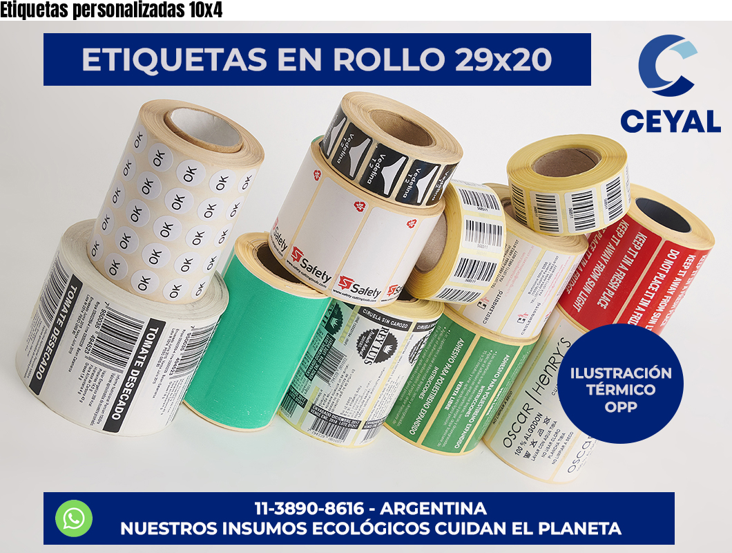 Etiquetas personalizadas 10×4
