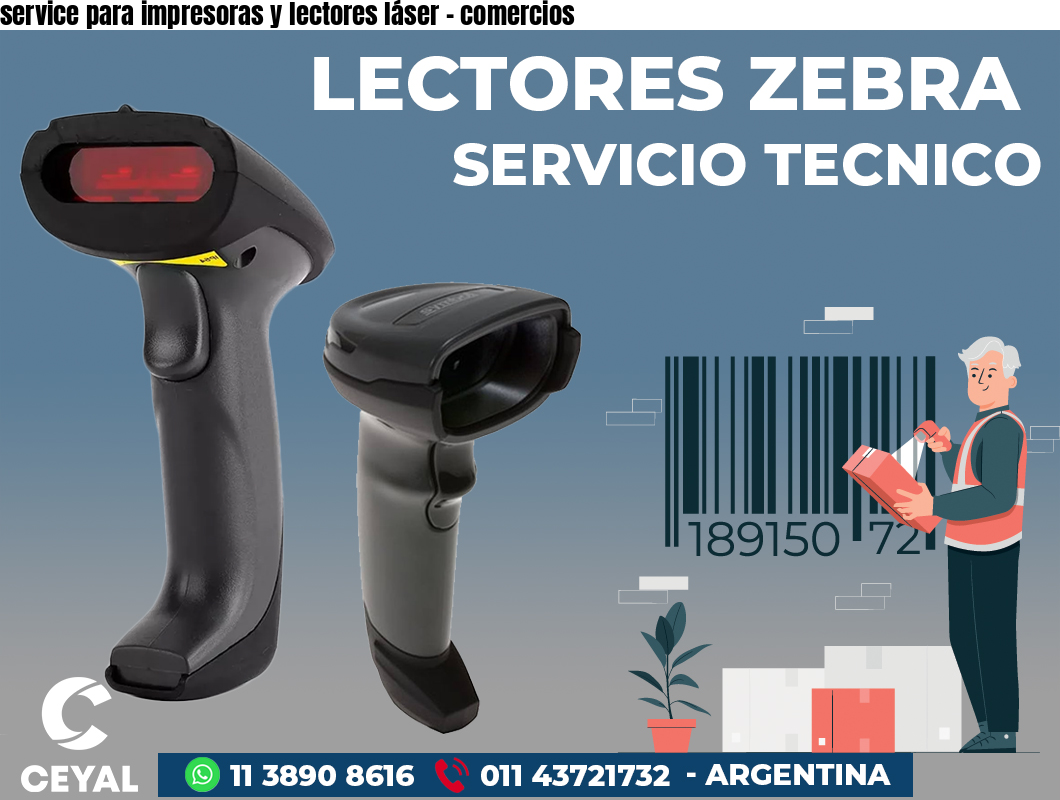 service para impresoras y lectores láser - comercios