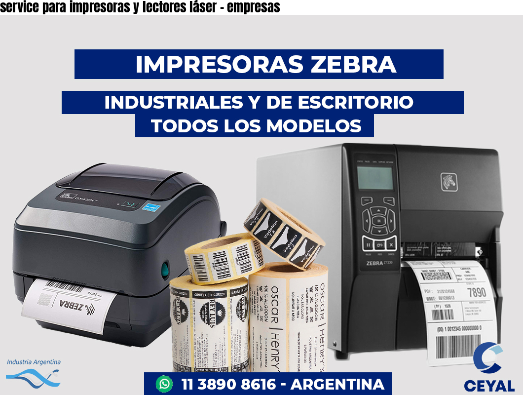 service para impresoras y lectores láser - empresas