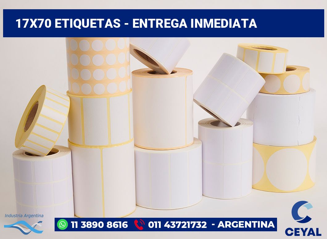 17x70 Etiquetas