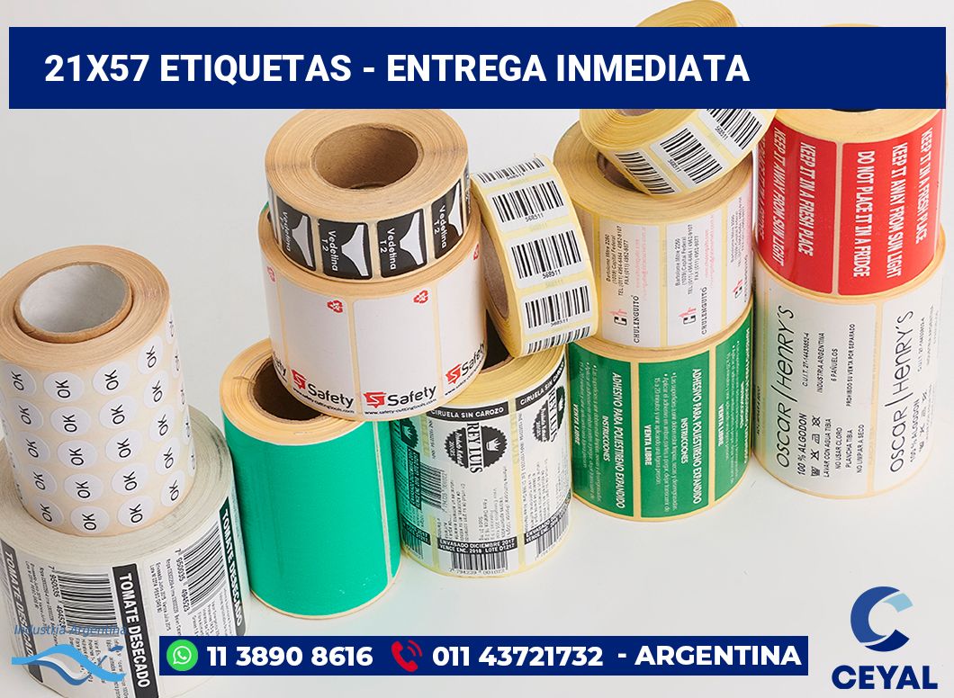 21×57 Etiquetas