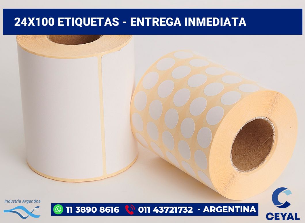 24x100 Etiquetas